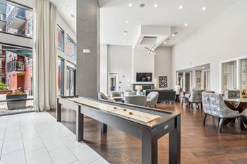 Elaborate entertainment lounge with wi-fi café